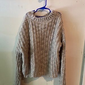 cropped sweater (knit)